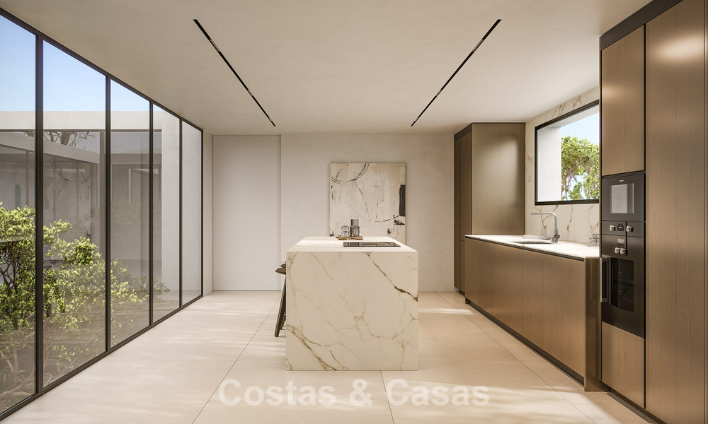 Nieuw op de markt. Avant-garde stijl appartementen met fantastische zeezicht te koop in Benahavis - Marbella 778321