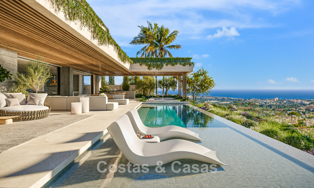 Indrukwekkende nieuwbouwvilla’s te koop met uitzicht op zee, golf en bergen in Benahavis - Marbella 787413