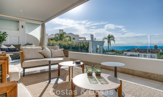Luxueus duplex appartement te koop met zeezicht in een hoogstaand Sierra Blanca complex op Marbella’s Golden Mile 774609 