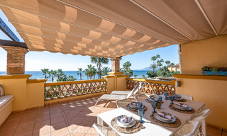 Ruim 3-slaapkamer appartement met panoramisch zeezicht te koop in een strandcomplex ten oosten van Marbella centrum 774709 