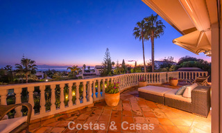 Prachtige villa in Spaanse stijl met prachtig uitzicht op zee te koop in Elviria, Oost Marbella 774727 