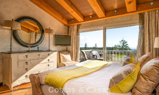 Prachtige villa in Spaanse stijl met prachtig uitzicht op zee te koop in Elviria, Oost Marbella 774746 