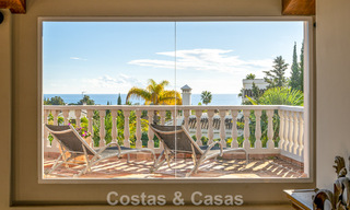 Prachtige villa in Spaanse stijl met prachtig uitzicht op zee te koop in Elviria, Oost Marbella 774758 