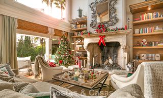 Prachtige villa in Spaanse stijl met prachtig uitzicht op zee te koop in Elviria, Oost Marbella 774793 