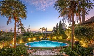 Prachtige villa in Spaanse stijl met prachtig uitzicht op zee te koop in Elviria, Oost Marbella 774800 
