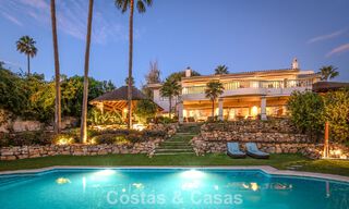 Prachtige villa in Spaanse stijl met prachtig uitzicht op zee te koop in Elviria, Oost Marbella 774803 