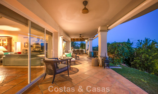 Prachtige villa in Spaanse stijl met prachtig uitzicht op zee te koop in Elviria, Oost Marbella 774806 