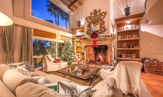 Prachtige villa in Spaanse stijl met prachtig uitzicht op zee te koop in Elviria, Oost Marbella 774812 