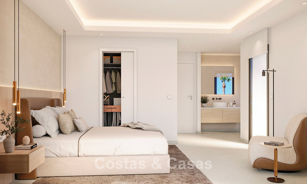 Rijwoning in eigentijdse, Mediterrane bouwstijl te koop op korte wandelafstand van het strand in San Pedro Playa, Marbella 774904