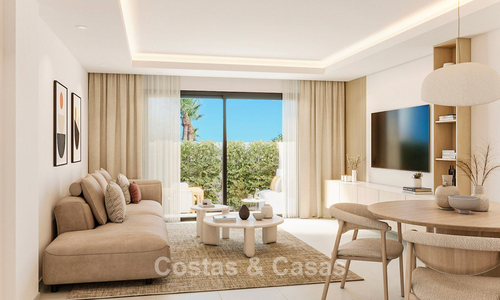 Rijwoning in eigentijdse, Mediterrane bouwstijl te koop op korte wandelafstand van het strand in San Pedro Playa, Marbella 774907