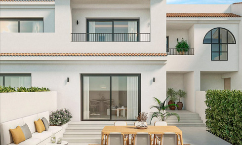 Rijwoning in eigentijdse, Mediterrane bouwstijl te koop op korte wandelafstand van het strand in San Pedro Playa, Marbella 774910