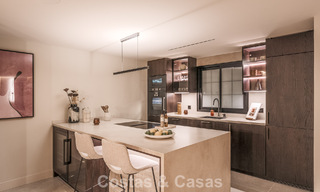 Luxueus gerenoveerd townhouse met zeezicht te koop, in een afgeschermde woonwijk op Marbella’s Golden Mile 774972 