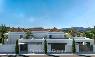 Off-plan nieuwbouwvilla te koop grenzend aan de golfbaan in Mijas, Costa del Sol 775191 