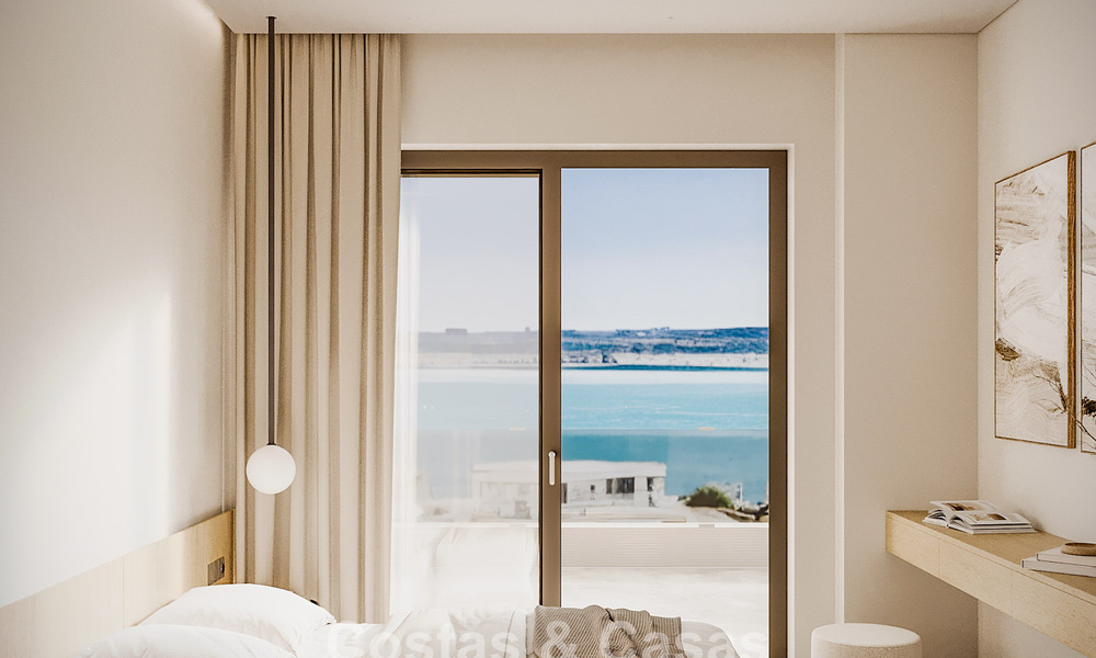 Stijlvolle nieuwbouwappartementen met subliem zeezicht te koop in Mijas Costa, Costa del Sol 775365