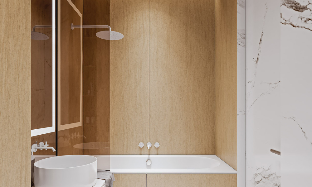 Stijlvolle nieuwbouwappartementen met subliem zeezicht te koop in Mijas Costa, Costa del Sol 775375