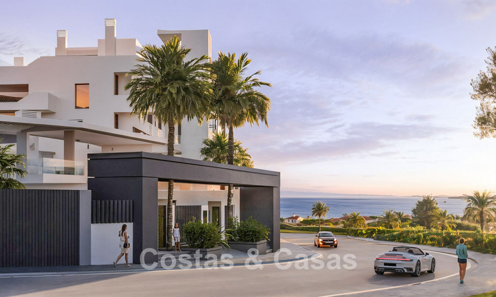 Stijlvolle nieuwbouwappartementen met subliem zeezicht te koop in Mijas Costa, Costa del Sol 775378