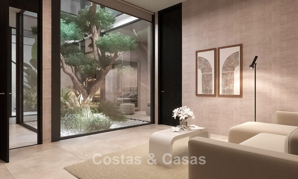 Gesofisticeerde designervilla met magnifiek zeezicht te koop in El Madroñal, Benahavis - Marbella 775235