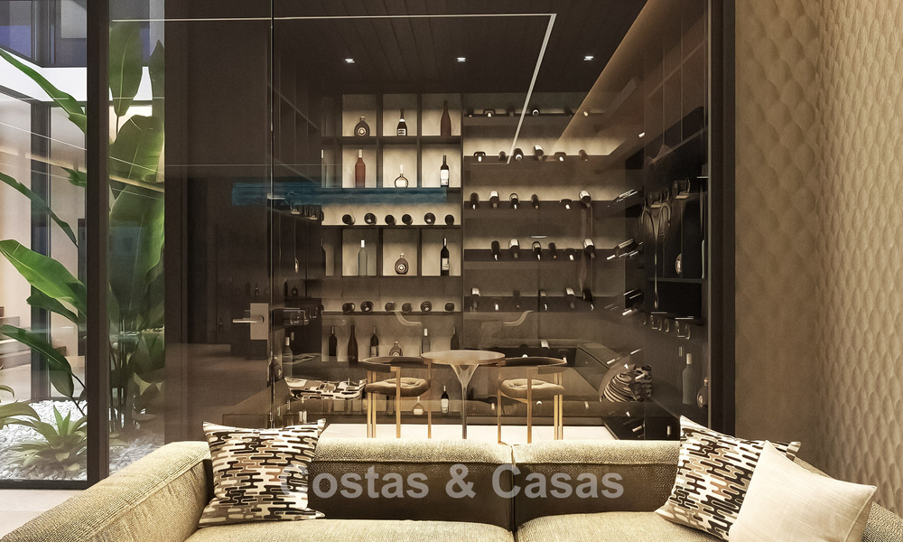 Gesofisticeerde designervilla met magnifiek zeezicht te koop in El Madroñal, Benahavis - Marbella 775236