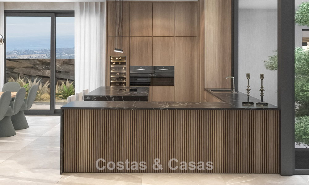 Gesofisticeerde designervilla met magnifiek zeezicht te koop in El Madroñal, Benahavis - Marbella 775244