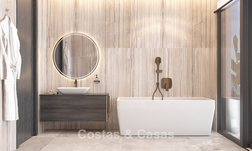 Gesofisticeerde designervilla met magnifiek zeezicht te koop in El Madroñal, Benahavis - Marbella 775250