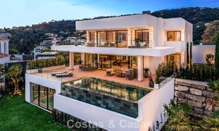 Geavanceerde designervilla met prachtig zeezicht te koop in El Madroñal, Benahavis - Marbella 796825 