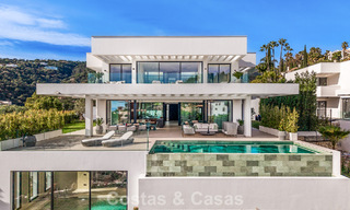Geavanceerde designervilla met prachtig zeezicht te koop in El Madroñal, Benahavis - Marbella 796868 