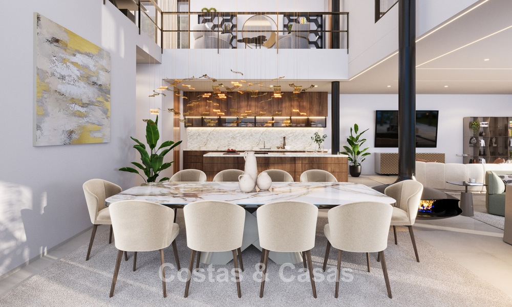 Indrukwekkende moderne nieuwbouwvilla met adembenemend uitzicht te koop in het exclusieve El Madroñal, Benahavis - Marbella 775278
