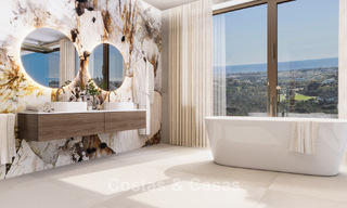 Indrukwekkende moderne nieuwbouwvilla met adembenemend uitzicht te koop in het exclusieve El Madroñal, Benahavis - Marbella 775281 