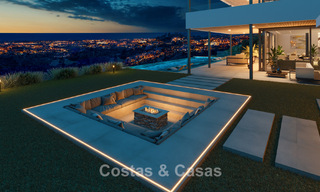 Indrukwekkende moderne nieuwbouwvilla met adembenemend uitzicht te koop in het exclusieve El Madroñal, Benahavis - Marbella 775282 