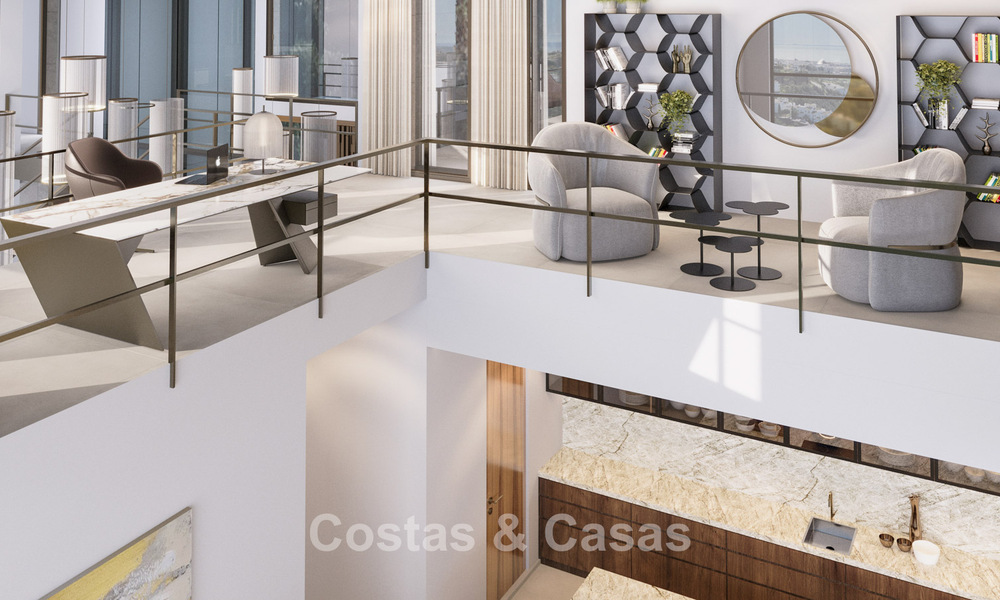 Indrukwekkende moderne nieuwbouwvilla met adembenemend uitzicht te koop in het exclusieve El Madroñal, Benahavis - Marbella 775288