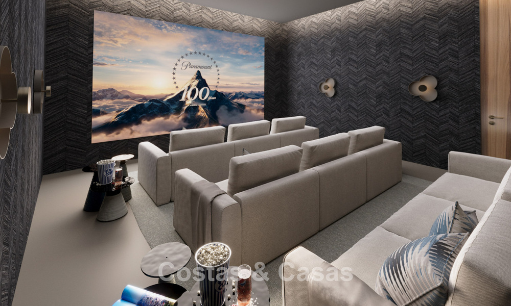 Indrukwekkende moderne nieuwbouwvilla met adembenemend uitzicht te koop in het exclusieve El Madroñal, Benahavis - Marbella 775294