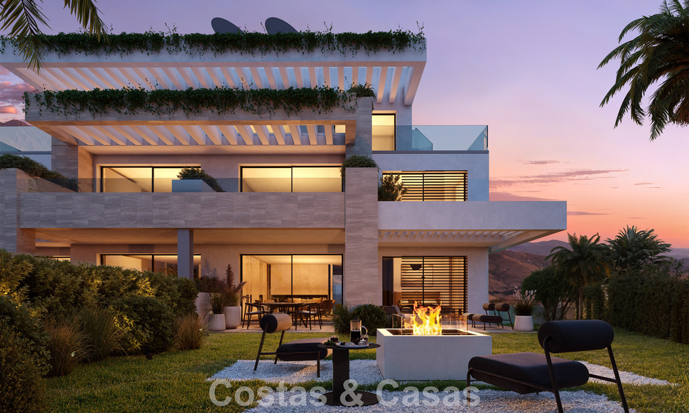 Nieuw op de markt. Stijlvolle boutique appartementen te koop op loopafstand van het strand met zeezicht in West Estepona 775418