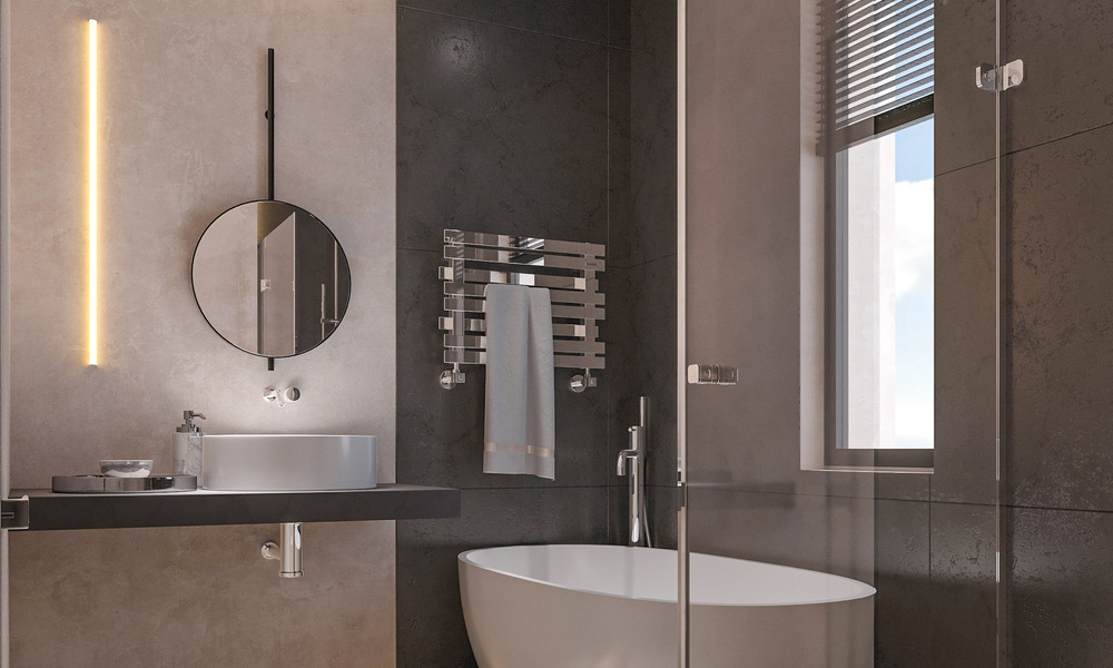 Nieuw op de markt. Stijlvolle boutique appartementen te koop op loopafstand van het strand met zeezicht in West Estepona 775424