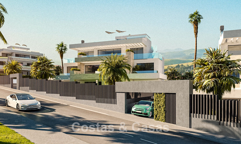 Nieuw op de markt. Stijlvolle boutique appartementen te koop op loopafstand van het strand met zeezicht in West Estepona 775431