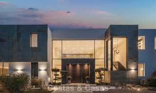 Modernistische luxevilla met zeezicht te koop in de exclusieve en beveiligde omgeving van El Madroñal, Marbella - Benahavis 775930 