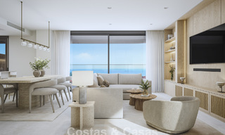 Duurzame nieuwe appartementen met zeezicht te koop op loopafstand van het strand in West-Estepona 775817 
