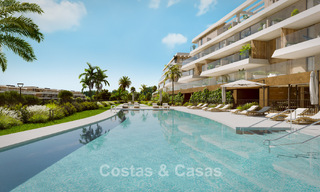 Duurzame nieuwe appartementen met zeezicht te koop op loopafstand van het strand in West-Estepona 775819 