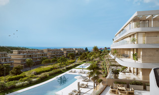 Duurzame nieuwe appartementen met zeezicht te koop op loopafstand van het strand in West-Estepona 775820 