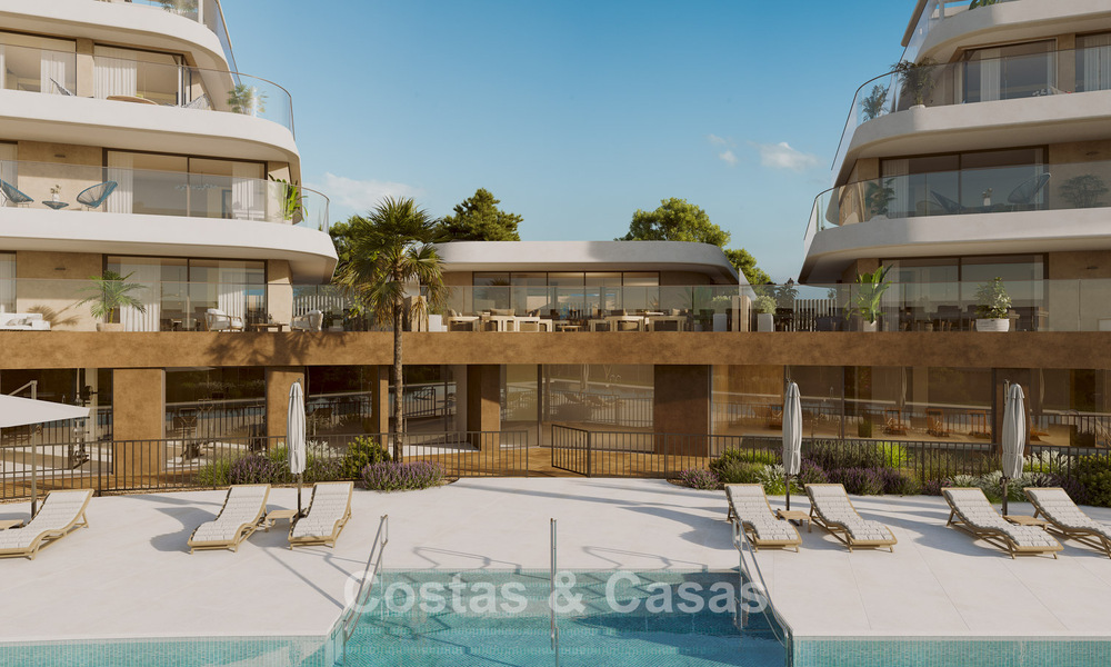 Duurzame nieuwe appartementen met zeezicht te koop op loopafstand van het strand in West-Estepona 775831
