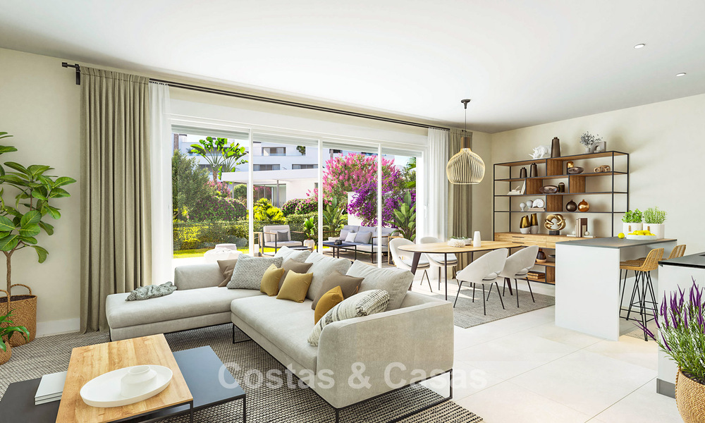 Laatste units! Nieuwe appartementen te koop, op loopafstand van voorzieningen en het strand op de New Golden Mile, Marbella - Estepona 776212