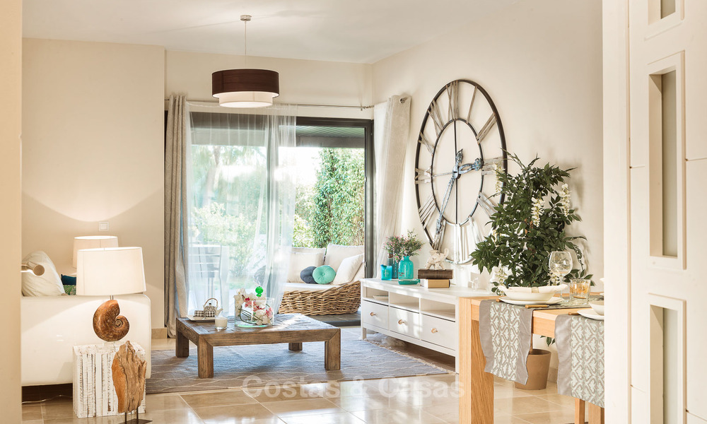 Eigentijdse golf appartementen te koop in een 5-sterren golfresort, New Golden Mile, Marbella - Benahavis 807042
