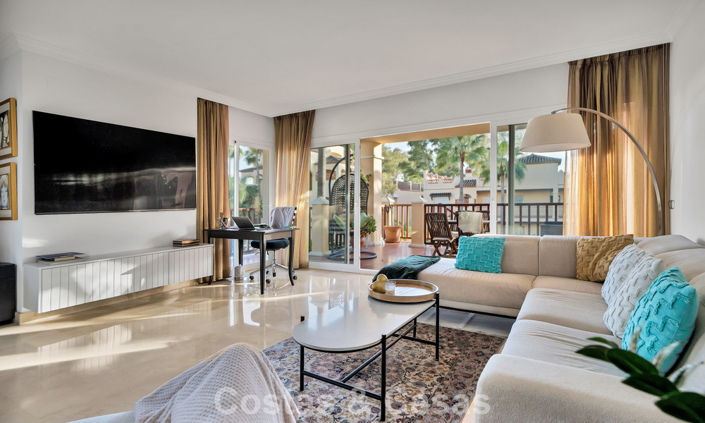 Luxueus begane grond appartement te koop, gelegen aan de New Golden Mile tussen Marbella en Estepona 776576