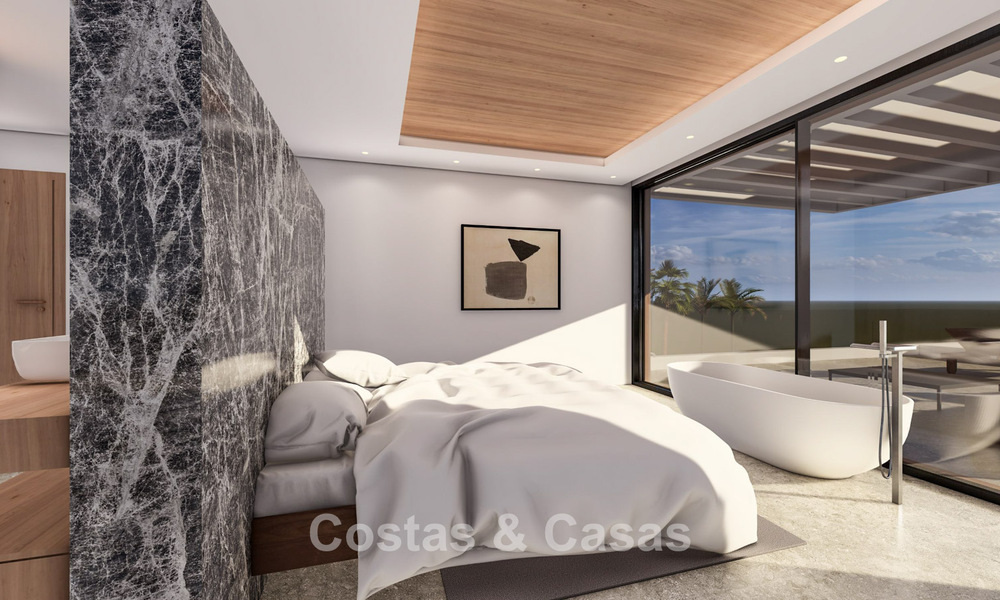 Moderne luxevilla met magnifiek golf- en zeezicht te koop in een vijfsterren golfresort in Marbella - Benahavis 776707