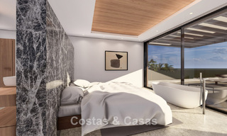 Moderne luxevilla met magnifiek golf- en zeezicht te koop in een vijfsterren golfresort in Marbella - Benahavis 776707 