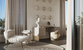 Bouwgrond met geavanceerd villaproject te koop dicht bij alle voorzieningen op de befaamde Golden Mile van Marbella 777090 