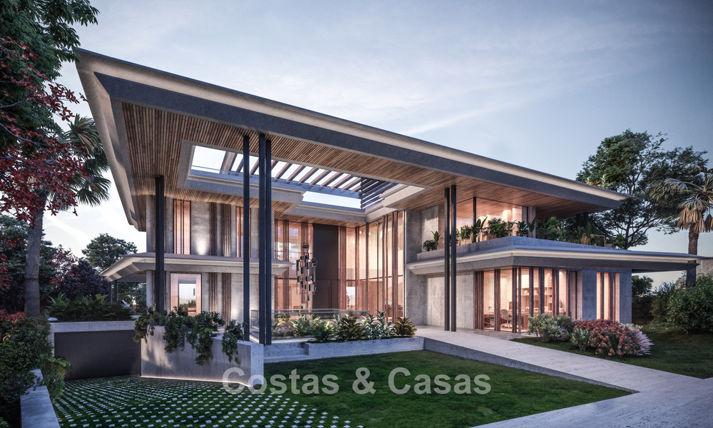 Bouwgrond met geavanceerd villaproject te koop dicht bij alle voorzieningen op de befaamde Golden Mile van Marbella 777095