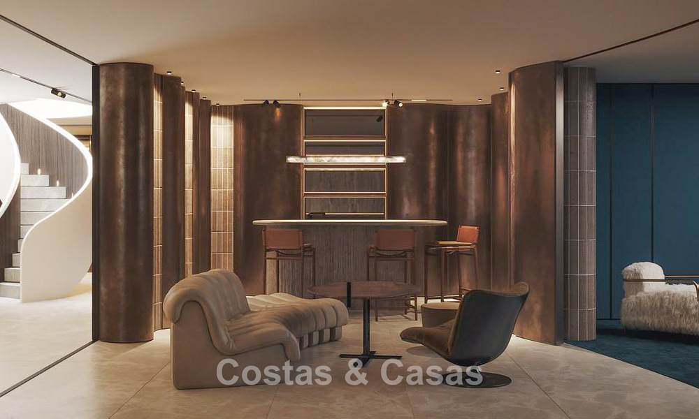 Bouwgrond met geavanceerd villaproject te koop dicht bij alle voorzieningen op de befaamde Golden Mile van Marbella 777099