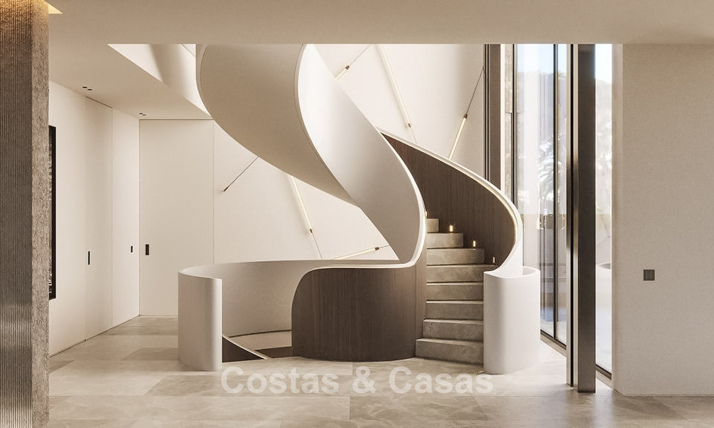 Bouwgrond met geavanceerd villaproject te koop dicht bij alle voorzieningen op de befaamde Golden Mile van Marbella 777101