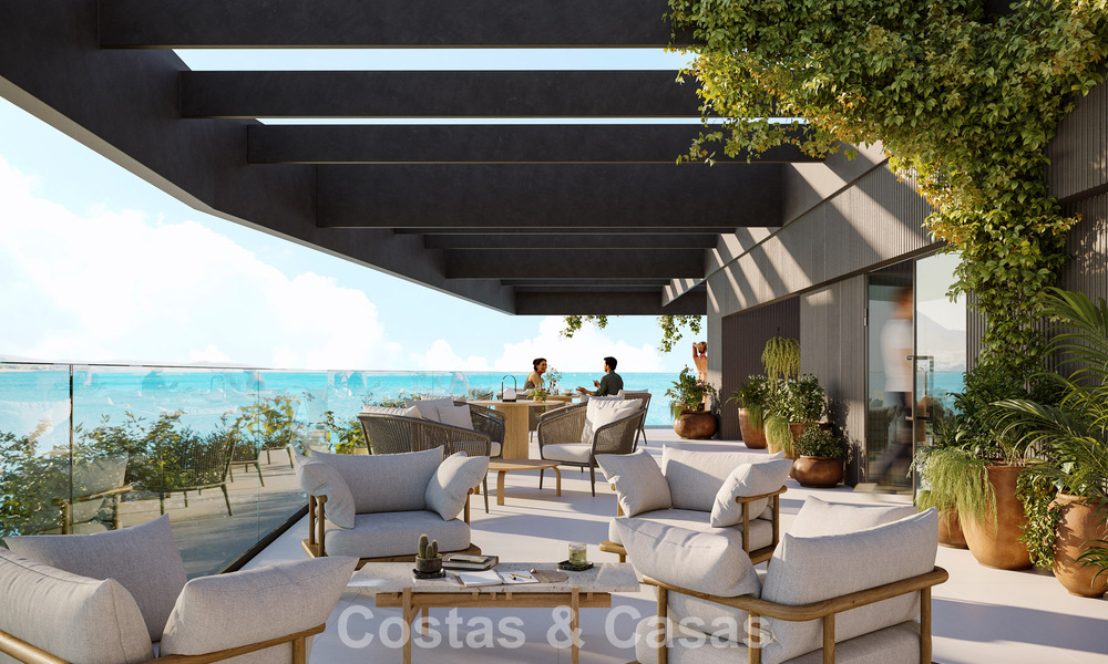 4 luxueuze duplex penthouses met open zeezicht te koop direct aan de strandboulevard van Malaga centrum 777520