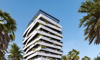4 luxueuze duplex penthouses met open zeezicht te koop direct aan de strandboulevard van Malaga centrum 777524 